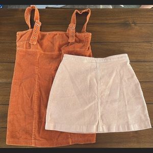 Forever 21 corduroy skirt and jumper